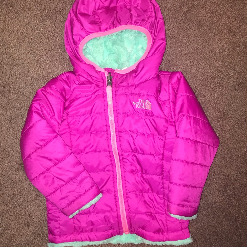 North Face Reversible Winter Coat, 12-18mo